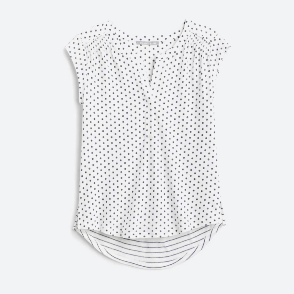 Polka dot and striped shirt
